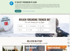 How if.no looks like on a tablet such as an iPad.