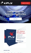 How iflyworld.com looks like on a mobile device such as an iPhone.