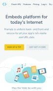 How iframely.com looks like on a mobile device such as an iPhone.