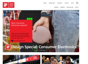 How ifworlddesignguide.com looks like on a tablet such as an iPad.