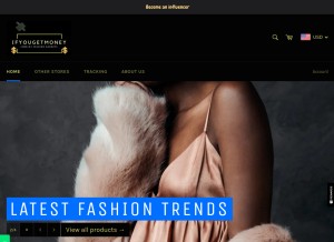 How ifyougetmoney.com looks like on a tablet such as an iPad.