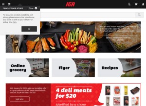 How iga.net looks like on a tablet such as an iPad.