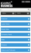 How igamingbusiness.com looks like on a mobile device such as an iPhone.