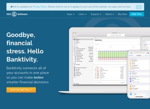 How iggsoftware.com looks like on a tablet such as an iPad.