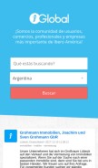 How iglobal.co looks like on a mobile device such as an iPhone.