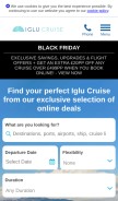 How iglucruise.com looks like on a mobile device such as an iPhone.