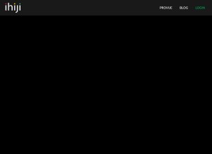 How ihiji.com looks like on a tablet such as an iPad.