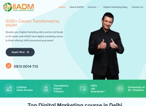 How iiadm.in looks like on a tablet such as an iPad.