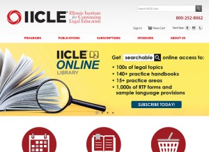 How iicle.com looks like on a tablet such as an iPad.