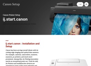 How ij-start-cannon1.sitey.me looks like on a tablet such as an iPad.