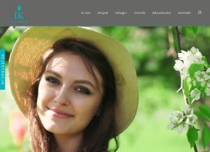 How ikclinic.pl looks like on a tablet such as an iPad.