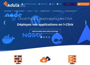 How ikoula.com looks like on a tablet such as an iPad.