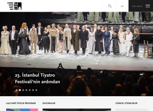 How iksv.org looks like on a tablet such as an iPad.