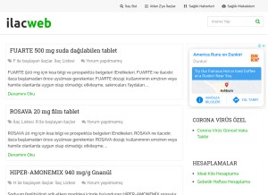 How ilacweb.com looks like on a tablet such as an iPad.