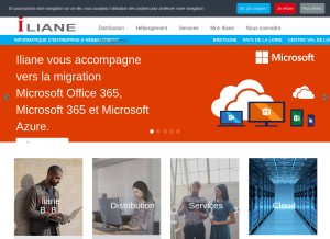 How iliane.fr looks like on a tablet such as an iPad.