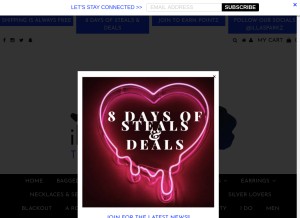 How illasparkz.com looks like on a tablet such as an iPad.