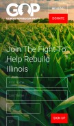 How illinois.gop looks like on a mobile device such as an iPhone.