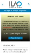 How illinoislegalaid.org looks like on a mobile device such as an iPhone.