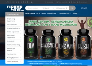 How illpumpyouup.com looks like on a tablet such as an iPad.