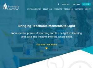 How illuminateed.com looks like on a tablet such as an iPad.