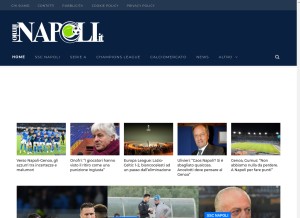 How ilmionapoli.it looks like on a tablet such as an iPad.