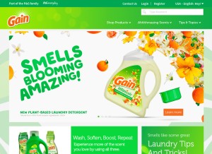 How ilovegain.com looks like on a tablet such as an iPad.