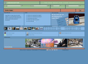 How imageafter.com looks like on a tablet such as an iPad.