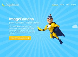 How imagebanana.com looks like on a tablet such as an iPad.
