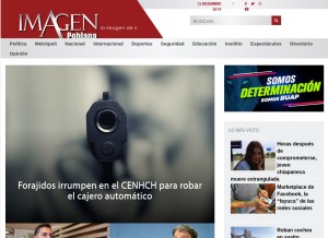 How imagenpoblana.com looks like on a tablet such as an iPad.