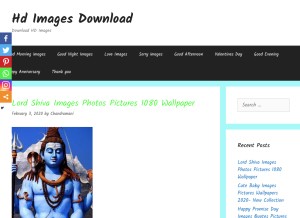 How imagesdownloadhd.com looks like on a tablet such as an iPad.