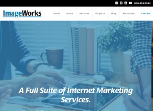 How imagesites.com looks like on a tablet such as an iPad.