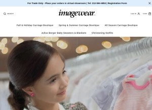 How imagewearkids.com looks like on a tablet such as an iPad.