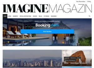 How imaginemag.ch looks like on a tablet such as an iPad.