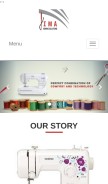 How imasewingsolutions.in looks like on a mobile device such as an iPhone.