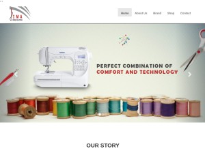 How imasewingsolutions.in looks like on a tablet such as an iPad.