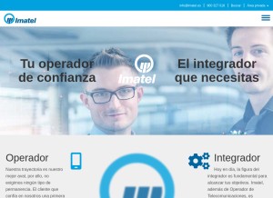 How imatel.es looks like on a tablet such as an iPad.