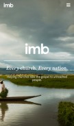How imb.org looks like on a mobile device such as an iPhone.