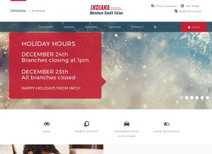 How imcu.com looks like on a tablet such as an iPad.