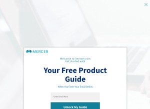How imercer.com looks like on a tablet such as an iPad.