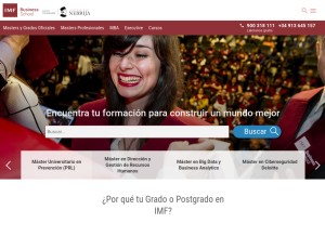 How imf-formacion.com looks like on a tablet such as an iPad.