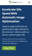 How imgeng.in looks like on a mobile device such as an iPhone.