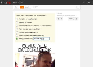 How imgflip.com looks like on a tablet such as an iPad.