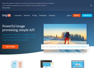 How imgix.com looks like on a tablet such as an iPad.