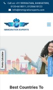 How immigrationxperts.com looks like on a mobile device such as an iPhone.