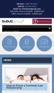 How immigroup.com looks like on a mobile device such as an iPhone.