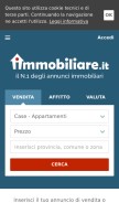 How immobiliare.it looks like on a mobile device such as an iPhone.