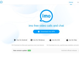 How imoim.app looks like on a tablet such as an iPad.