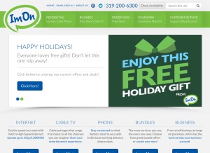 How imon.net looks like on a tablet such as an iPad.