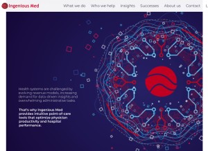 How imone.com looks like on a tablet such as an iPad.