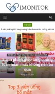 How imonitor.com.vn looks like on a mobile device such as an iPhone.